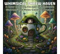 Whimsical Shrew Haven: A Cozy Coloring Escape of Miniature Gardens and Moss-Covered Dreams
