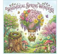 Whimsical Spring Wonders: A Unique Coloring Book Featuring Fantasy Gardens, Micro-Nature Scenes, and Creative Springtime Mashups for Adults and Teens