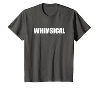 Whimsical - Tipografia Parola Divertente Maglietta, Bambini, Asfalto, 10 Anni