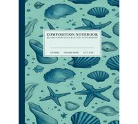 Whimsical Underwater Scene Composition Notebook | Tranquil College-Ruled Notebook: Marine Creatures, Starfish, and Seashells on Light Blue Background ... | Perfect for School, Work, or Personal Use