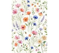Whimsical Wildbloom Diary - Artistic Notebook for Creative Expression: Stationery featuring Vibrant Summer Flora Illustration; Portable Journal for Poetry, Gratitude, and Inspired Thoughts