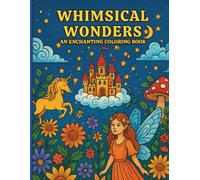 Whimsical Wonders: An Enchanting Coloring Book: Coloring Book for All ages| A Magical Whimsical Coloring Book for Adults, Teens & Kids| 25 Magical Whimsical Pages| Size 8.5 x 11.