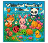 Whimsical Woodland Friends: A Line Art Coloring Adventure