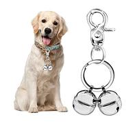 Whimsii Campanello per cani e gatti, collare extra forte, tracker per animali domestici e falconeria, ciondoli in ottone resistente con chiusura a moschettone girevole