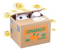 Whimsy Cat Hidden Box Cassiere di Monete per gli appassionati di animali | Gattino artistico Piggy Bank, Divertente macchina per il deposito di compleanno