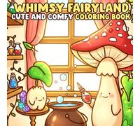 Whimsy Fairyland Coloring Book: A Whimsical Coloring Pages for Adults and Teens Featuring Magical Creatures, Cozy Forest Scenes, and Dreamy Fairy Worlds