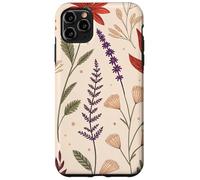 Whimsy Fall Garden in Bloom with Retro Florals Custodia per iPhone 11 Pro Max