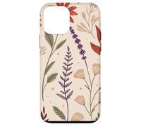 Whimsy Fall Garden in Bloom with Retro Florals Custodia per iPhone 12 mini