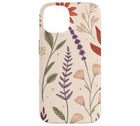 Whimsy Fall Garden in Bloom with Retro Florals Custodia per iPhone 14