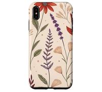 Whimsy Fall Garden in Bloom with Retro Florals Custodia per iPhone XS Max