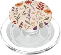 Whimsy Fall Garden in Bloom with Retro Florals PopSockets PopGrip per MagSafe