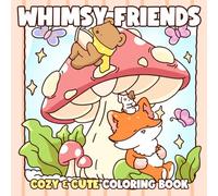 Whimsy Friends: Cute Coloring Book with Fuzzy Friends in Cozy Daily Moments for Grownups & Teens to Enjoy Creative Calm and Feel-Good Times