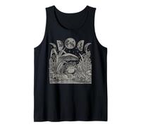 Whimsy Goth Fairycore Grunge Frog Mushroom Moon Vintage Canotta