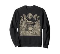 Whimsy Goth Fairycore Witchy Frog Mushroom Moon Vintage Felpa
