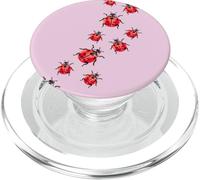 Whimsy Twee Ladybug Trail Cute Summer Aesthetic PopSockets PopGrip per MagSafe