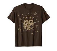 Whimsy Twee Ladybug y2k Grunge 2000s Alt Vintage Star Dots Maglietta