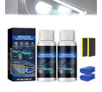Whimsyard Headlight Restorer, Powerful Advance Headlight Repair Agent, New Car Headlights Repair Fluid, Ceramic Coating Headlights Restoration Kit, Automotive Repairs Polish (2 Set)