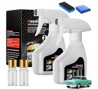 Whimsyard Headlight Restorer, Whimsyard Headlight Cleaner, Headlight Cleaner and Restorer Kit, Car Headlights Cleaners, for Yellowing & Scratche Polishing Cleaners, With Towel and Sponge (2pcs)