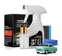 Whimsyard Headlight Restorer, Whimsyard Headlight Cleaner, Headlight Cleaner and Restorer Kit, Car Headlights Cleaners, for Yellowing & Scratche Polishing Cleaners, With Towel and Sponge (1pcs)