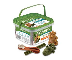 WHIMZEES Box Varietà L, 14 Pezzi - Taglia L | Snack per Cani di Taglia Grande, A lunga durata, Naturali & Senza Cereali, Vegetariane, Senza Zuccheri Aggiunti