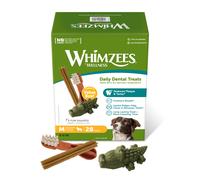 WHIMZEES By Wellness Box Varietà, Figure Miste, Gli Stick Dentali per Cani di Piccola Taglia (7-12kg), Ingredienti Naturali, Senza Cereali, 56 Pezzi, Taglia S