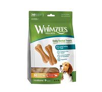 WHIMZEES Ricebone M/L, Stix da Masticare Per l'igiene Dentale per Cani di Media & Grande Taglia (12-27kg), Ingredienti Naturali, Senza Glutine, 9 Pezzi, Taglia M/L