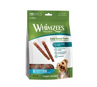 WHIMZEES Salsiccia Vegetariana S, 28 Pezzi - Taglia S | Snack per Cani di Piccola Taglia, A lunga durata, Naturali & Senza Cereali, Vegetariane, Senza Zuccheri Aggiunti
