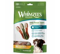 WHIMZEES Spazzolini da denti M, 12 Pezzi - Taglia M, Snack per Cani di Taglia Media, Naturali & Senza Cereali, Vegetariane, Senza Zuccheri Aggiunti