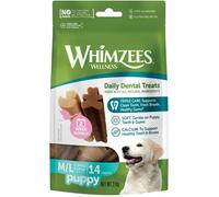 WHIMZEES Puppy Stix, Gli Stick Dentali para Cuccioli (9-18kg), Ingredienti Naturali, Senza Cereali, 14 Pezzi, Taglia M/L