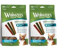 WHIMZEES Stix S, 28 Pezzi - Taglia S, Snack per Cani di Piccola Taglia, Naturali & Senza Cereali, Vegetariane, Senza Zuccheri Aggiunti (Confezione da 2)