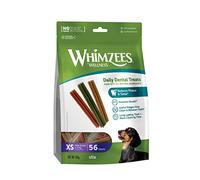 WHIMZEES Stix XS, Stix da Masticare Per l'igiene Dentale per Cani di Molto Piccola Taglia (2-7kg), Ingredienti Naturali, Senza Cereali, 56 Pezzi, Taglia XS