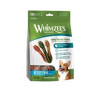WHIMZEES Toothbrush S, Stix da Masticare Per l'igiene Dentale per Cani di Piccola Taglia (7-12kg), Ingredienti Naturali, Senza Cereali, 24 Pezzi, Taglia S