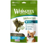 WHIMZEES, taglia S, 28 pezzi, Stix da Masticare Per l'igiene Dentale Dei Cani di Piccola Taglia, Per Una Masticazione Delicata, Adatti Ai Cani Anziani, Naturali, Al Gusto di Prezzemolo