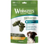 WHIMZEES Alligator M, 12 Pezzi - Taglia M, Snack per Cani di Taglia Media, Naturali & Senza Cereali, Vegetariane, Senza Zuccheri Aggiunti