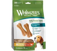 Whimzees® Whimzees Snack Dentale Naturale Osso di Riso per Cani Ricebone M/L 12-27 Kg 9 pezzi
