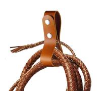 Whip Metal Closure Soft PU 1.18*5.5Leather Brown Bullwhip Loop Belt | Cowboy Horse Riding Whips Holder For Horse 1.18*5.51in Riding Professionals Enthusiasts Beginners Amateurs Women Men