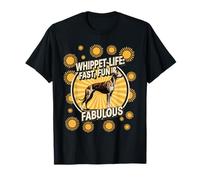 Whippet Life - Snap Dog dal Design retrò Veloce e Favoloso Maglietta