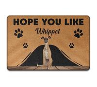 Whippet, Regalo Per Gli Amanti Dei Cani Zerbino Di Benvenuto Antiscivolo Tappetini Porta Dingresso Divertenti Tappetino Da Bagno Per Interno Balcone Terrazzo 40X60Cm