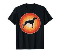 Whippet Retro Vintage 60s 70s Sunset Snap Dog Lovers Uomo Maglietta