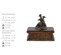 Whippet, Urna Esclusiva, Bronzo Freddo, ArtDog, DE