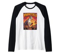 Whippetzilla Whippet Dog - Dogzilla Monster Movie Parodia Maglia con Maniche Raglan