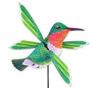 Whirligig HQ - Colibrì 16" - Mulino a vento decorativo - Uccello colorato animato da Il Vento - Giardino, Balcone, Terrazza