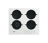 Whirlpool AKT 625/WH Nero, Bianco Da incasso 60 cm Gas 4 Fornello(i)