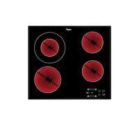 Whirlpool AKT 8130 BA Piano cottura elettrico a 4 zone in vetroceramica cm. 58 - nero