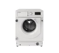 WHIRLPOOL BI WMWG 71483E EU N LAVATRICE INCASSO, Caricamento frontale, 7 kg, 12 programmi, Profondità 54,5 cm, Giri 1400 rpm, BIANCO, livello rumorosità centrifuga 72 dB(A