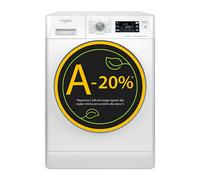 Whirlpool Lavatrice 10 Kg Classe A-20% Profondità 60 cm Centrifuga 1400 giri Inverter Vapore colore Bianco - FFB 1048 BSV IT