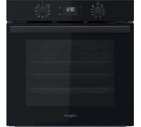 Whirlpool Forno Elettrico da Incasso Ventilato Multifunzione con Grill Cottura a Vapore e Funzione Cook3 71 Litri 60 cm Classe A+ colore Nero - OMR58HU1B