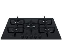 WHIRLPOOL GOA 7523/NB1 PIANO COTTURA GAS, 5 zone di cotura, dimensioni: L 73 cm, P 51 Nero