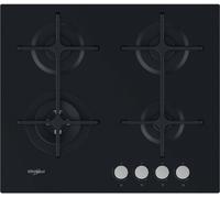 WHIRLPOOL GOA 6423/NB PIANO COTTURA DA INCASSO 60CM 4 FUOCHI A GAS IN CRISTALLO NERO - GOA6423/NB - PROMO