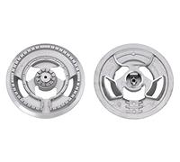 Whirlpool Ignis Indesit - Bruciatore Spartifiamma Tripla corona originale Defendi - Ego C00313458-481236068901 completo di copertura smaltata nera opaca per cucina piano cottura - DFE103